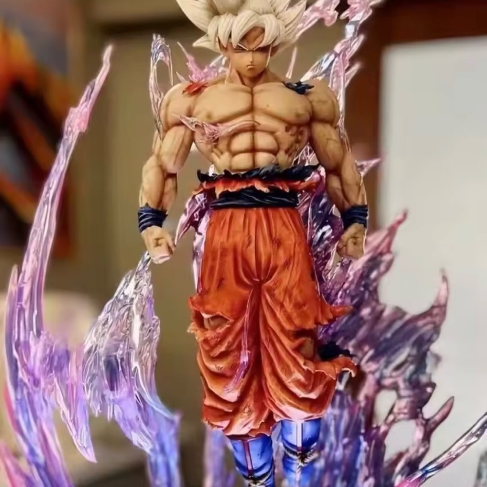 New Dragon Ball Z Action Figure Goku led light up statue ultra instant super toy